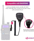 Pro Grade Heavy Duty Shoulder Speaker Microphone For Baofeng UV 5R UV 82 BF F8HP UV 82HP Push To Talk PTT Microphone