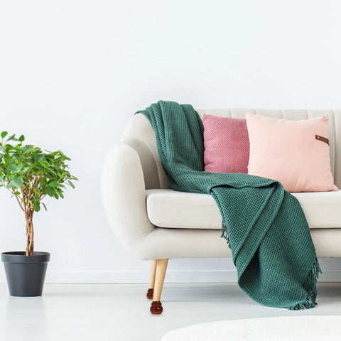 Living room sofa with 4 Pack Solid Wood Sofa Legs Replacement For Couch, Dressing Table, And Bedside Table, Bun Shape visible