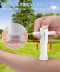 Two Pack Kid Friendly Bug Bite Relief Suction Tool For Kids And Adults Venom Extractor Sucker For Instant Itch Relief And Swelling Reduction Easy First Aid For Outdoor Hiking Camping Natural Bite And Sting Care Essentials On The Go, white plastic