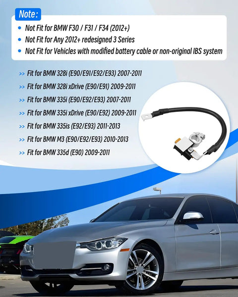 Intelligent Battery Sensor Replacement For BMW 328i 335i M3 E90 E92 E93 Two Pin Connector Bms Health Monitor Street Smart Design Zero Drama Install Road Hero Reliability Smooth Operation Daily Driver Approved