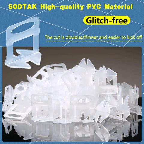 Tile Leveling System Kit With 2000 Spacers And Clips For Professional Ceramic Tile And Stone Installations, DIY Friendly