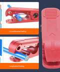 Lvifloae Wire Stripper Machine With Accurate Crimping 360 Degree Rotation Cutting Tool For Scrap Electrical Cable Network Connections Professional Grade Precision Work showing circumferential and longitudinal peeling features.
