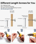 Installation and sizing guide for 10 Pack 1-1/4 Inch Brushed Nickel Solid Zinc Alloy Euro Style Cabinet Knobs And Drawer Pulls