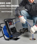 Built Tough 50M Pipe Inspection Camera With A Bright 7 Inch Ip Monitor And Built In Dvr Recorder Arrives Prepacked With A 16Gb Card for sewer diagnostics in use.