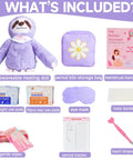 Tween First Period Starter Kit For Girls Aged Nine To Twelve With Comfort Essentials For School And Home, gift pack contents.