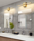 Gold Vanity Light Over Mirror 24 Inch LED 18W, Dope Warm 3500K Modern Bathroom Sconce Wall Lighting With Acrylic Shade