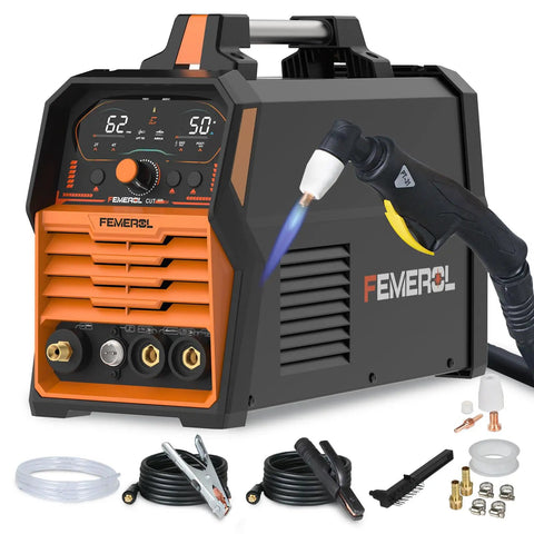 All In One Welding Machine 3 In 1 Plasma Cutter TIG Welder And MMA Stick Welder With 50A Plasma, 200A Lift TIG, 200A MMA, Dual Voltage 110/220V, Large LED Display, IGBT Inverter Power, Welding Combo