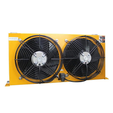 High Flow Oil Cooling Radiator System For Hydraulics With Plate Heat Exchanger And Dual Fans Heavy Duty Oil Cooler For Industrial Machines 100 To 180 Lpm Flow Works Under 2 MPa Pressure Efficient Cooling