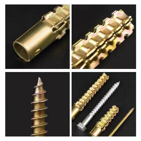 Expansion Screw Set For Drywall And Concrete Pro Grade Carbon Steel Wall Anchors in various views