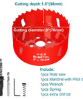 Knockout 3 Inch Hss Bimetal Hole Saw Kit With Pilot Drill Bit And Arbor Cuts No Sweat Through Wood Drywall Pvc Plastic And Aluminum.
