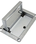 Heavy Duty Zinc Alloy Recessed Pull Handles For Drawers And Deck Hatches, silver flush mount pull with easy grip, rust resistant