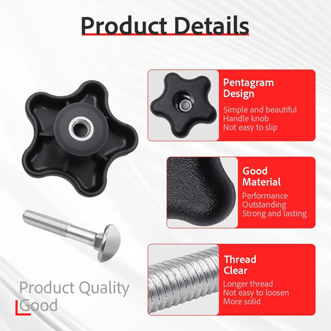 Handle Knob And Screw Bolt Washer Kit For Lawn Mowers And Snow Blowers Replacement Parts 92-2260 106-4161 107-3844