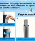 10 Pack Pipe Insulation Foam Tubes Three Quarters Inch Self Adhesive Pre Slit Aluminum Foil Covers application steps