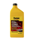 Professional Cooling System Cleaner And Radiator Flush For Vehicles in 22 oz jug with yellow label and black cap.