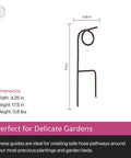 Plant Saving Hose Guide and 17.5 Inch Garden Stake Heavy Duty Water Pipe Guide for Lawn and Garden Keeps Hoses Elevated to Prevent Kinks and Drag