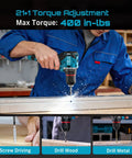 Kick Ass Cordless Drill And Brushless Impact Driver Power Tool Combo Kit For Home Diy Tasks Knocks Out Rusty Lug Fasteners With High Torque Punch And Beast Mode Speeds That Handle Heavy Jobs Smoothly in use for drilling metal and wood.