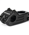 22.2Mm Aluminum Forged Bike Stem, 48Mm Length, 0 Degree, 7/8 Inch Handlebar, Sand Blasted Finish, black, side view