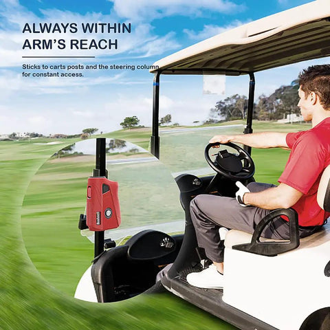 Durable Silicone Case For Bushnell Tour V5 Slope And Tour V5 Shift Laser Golf Rangefinder Red Snug Fit on golf cart
