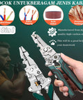 All In One Wire Stripper And Crimping Tool Set, 2 Pack Foldable Pliers For 10 24 AWG Wires, showcasing high-carbon steel build