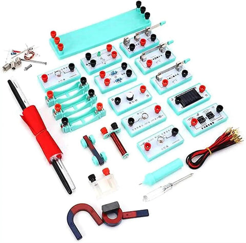 Hands On Educational Electromagnet Kit For Physics Labs And Complete Circuit Box With Realistic Electric And Magnetic Experiments