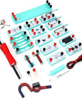 Hands On Electricity And Magnetism Experiments Kit With Complete Circuit Box Teaching Instrument For High School Students Learn DC Motors Conductors And Insulators Varistor Concepts And Electromagnetic Models, plastic parts