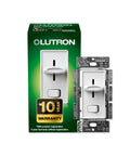 Flicker Free LED Dimmer Switch For Dimmable LED Halogen And Incandescent Bulbs 150W Single Pole Or 3 Way White SCL 153P WH