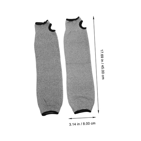 2 Pack Cut Resistant Arm Sleeves For Men Rock Solid Protection For Welding And Mechanic Jobs Dang Comfy Flexible Pe Material Forearm Guards That Handle Serious Shop Work All Day Long Grey