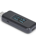 USB C Power Tester And Digital Multimeter Bi Directional Voltage And Current Meter 240W PD EPR Cable Port Tester in black