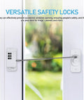 3 Piece Abs Window Locks With Coded Lock No Tool Needed Install Kidproof Security attached to window frame