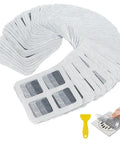 Ditch Sneaky Drain Clogs Now With These Heavy Duty Disposable Hair Catcher Stickers, 80 mesh sheets for drain protection.