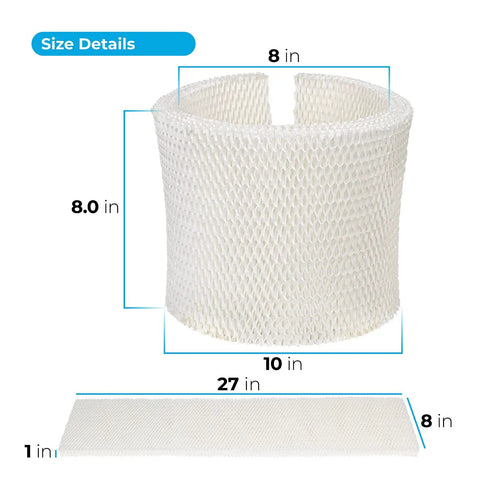 2 Pack MAF2 Wicking Humidifier Filter Replacements Must Have For MoistAir Air Care Essick Air And Kenmore Humidifiers size details