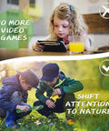 Kids exploring nature with Awesome Kids Outdoor Explorer Kit With Bug Catcher Gear, emphasizing outdoor adventures over screen time.