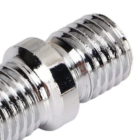 Upgrade Your Ride With This Epic 20 Pack Wheel Stud Conversion Kit, Featuring Cold Forged Steel Extended 58mm Studs And Zinc Coated Finish For Cars And Trucks. Close-up chrome 58mm wheel stud conversion kit, cold forged steel with zinc coating.