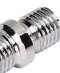 Check Out These Premium Cold Forged Extended Wheel Conversion Studs Made From Tough Steel That Let You Swap Wheels Fast With Easy 58mm Length And M12 Threads For Total Flex On Your Ride, chrome M12 steel stud close-up