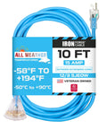 100 Ft All Weather Outdoor Indoor Extension Cord Built Tough Be The Go To Cord 12 3 SJEOW Lighted 3 Prong Cable