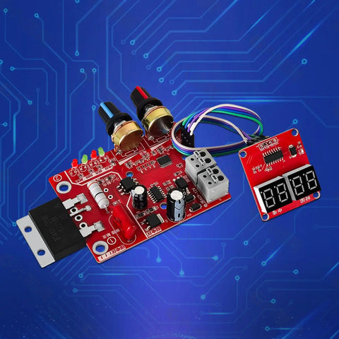 Pro Grade Time Control Board For Spot Welder And Portable Welding Machine, 40A To 100A Current Digital Display Controller
