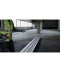 Builder using Tough Series 25 Ft Tape Measure With Magnetic Clip And Double Sided Blade Pro Grade Heavy Duty in a construction site