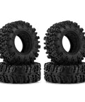 36x14mm 0.7 Inch Swamp Claw RC Tires For 1/30 Axial SCX30 With Soft Sticky S5 Compound And Silicone Inserts in a set of four