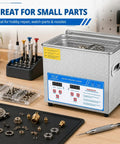 Top Tier Three Liter Ultrasonic Cleaner With Quick Heat Mode And Digital Timer, Straight Up 40 Khz Deep Wash for small parts.