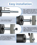 Easy installation guide for Upgrade Your Shop Workflow With This Straight Fire Polishing Shaft Extension, showing assembly steps.