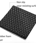 Self Adhesive Furniture Pads Set, 30 Pcs Rubber Feet Couch Stoppers showing non-slip wear-resistant rubber surface
