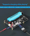 MPPT Solar Charging Controller For 5 To 24V Panels, USB C Fast Charge For 3.7V Li Ion Batteries, shown with USB connections