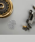 Top Notch Heavily Durable Stainless Steel Dowel Pins That Rock For Furniture Build, Wood Bunk Bed Repair Auto Shop And Versatile Precision Projects Across Industries arranged with tools.