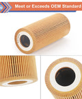 2 Pack Engine Oil Filter For Audi Porsche VW Vehicles 2005 To 2018 A4 A5 A6 A7 A8 Quattro Q5 Q7 S4 S5 SQ5 Installed