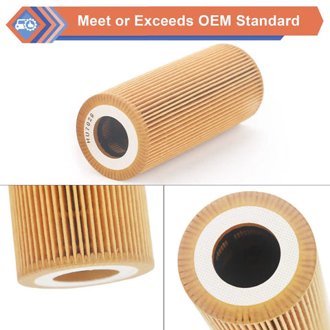 2 Pack Engine Oil Filter For Audi Porsche VW Vehicles 2005 To 2018 A4 A5 A6 A7 A8 Quattro Q5 Q7 S4 S5 SQ5 Installed