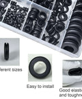 188Pcs Rubber Grommets Kit In 10 Sizes With Firewall Hole Plugs Assortment for Wires shown in a compartmentalized case