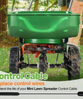 Lawn Spreader Control Cable Replacement For Mini Broadcast Spreader, 21 Inch Length, No Brainer Install on fertilizer spreader