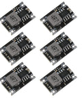 Six Pack 5V Buck Converter Modules Set 5V 30V To 5V DC DC Regulator Board MP1584EN 3A compact modules arranged in two rows