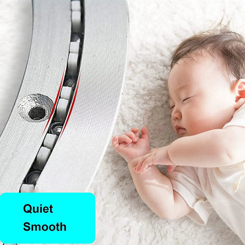 Heavy Duty Turntable Base For Glass And Granite Lazy Susan 360 Degree Swivel Plate Aluminum Alloy with sleeping baby image