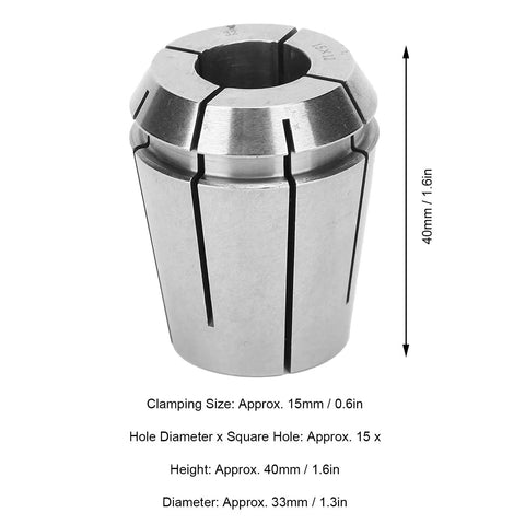 ERG32 ER Collet Precision Tool Holder with 0.008mm accuracy, 65Mn steel, dimensions shown, ideal for CNC engraving and milling operations.